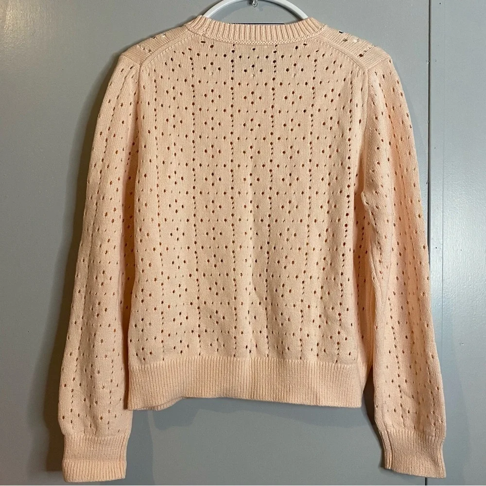 Point Sur J. Crew Blush Peach Pullover Sweater Size XL